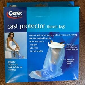 Carex Lower Leg Cast Protector - 23 inch Length-  Latex Free - New in Box